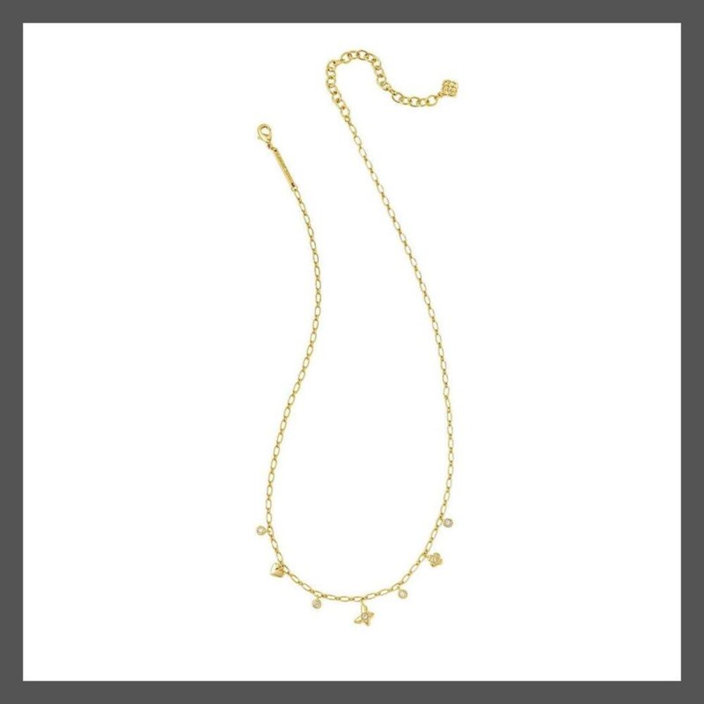 Kendra Scott - Kendra Scott SADIE 14K Gold Over Brass Strand Neck Gold - Picture 2 of 3